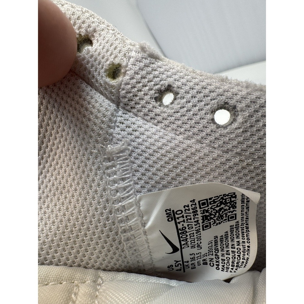 Nike Blazer Mid '77 Unisex Kids GS 4.5Y White/Orange Shoes Sneakers [DA4086-110] - Picture 11 of 11